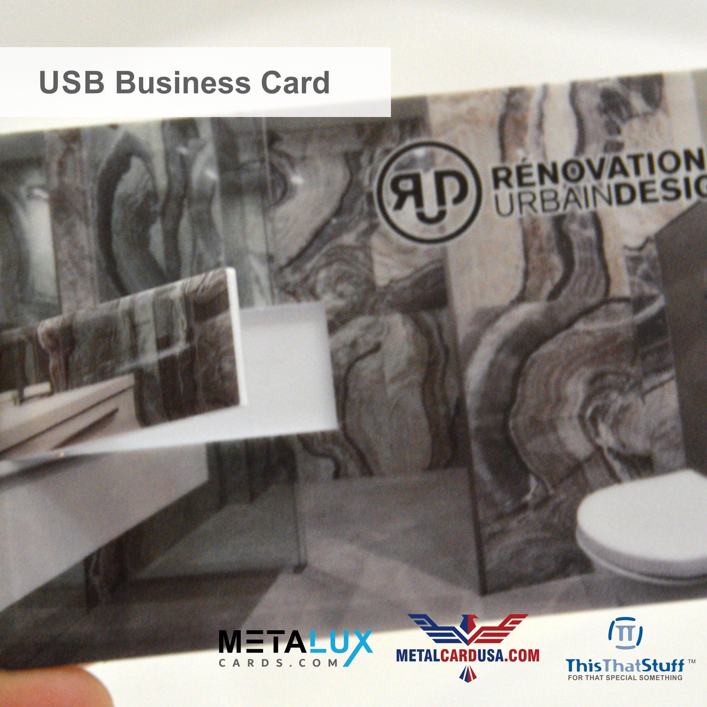 USB Memory Stick Flash Drive Wallet Size | USB Business Card Custom Printed with anything you would like, from Wedding to Corporate