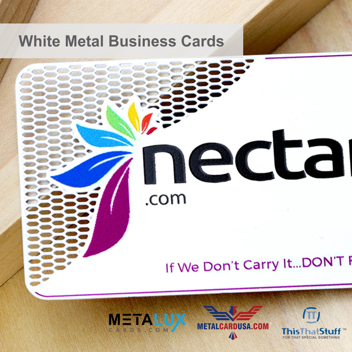 Metalux White Metal Business Cards | Membership Cards | VIP Cards | Gift Cards | Special Events