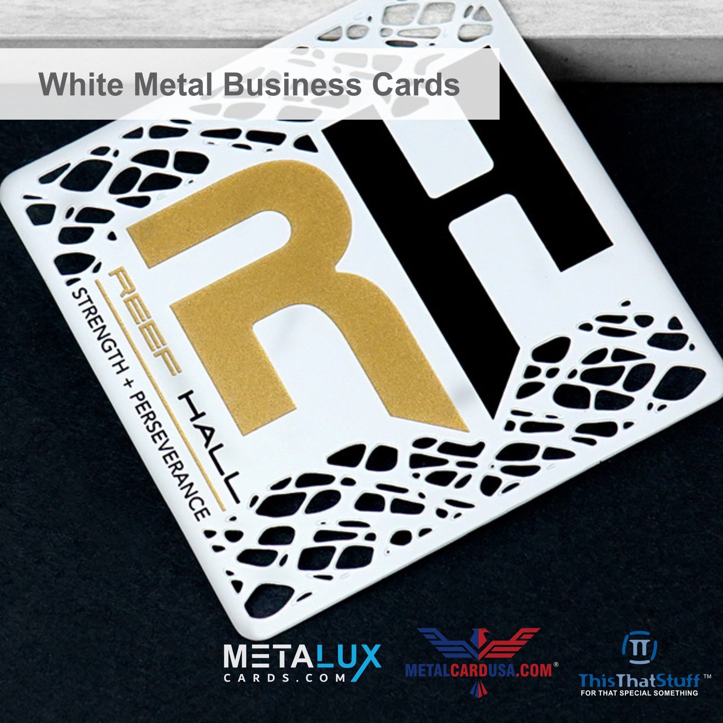 Metalux White Metal Business Cards | Membership Cards | VIP Cards | Gift Cards | Special Events