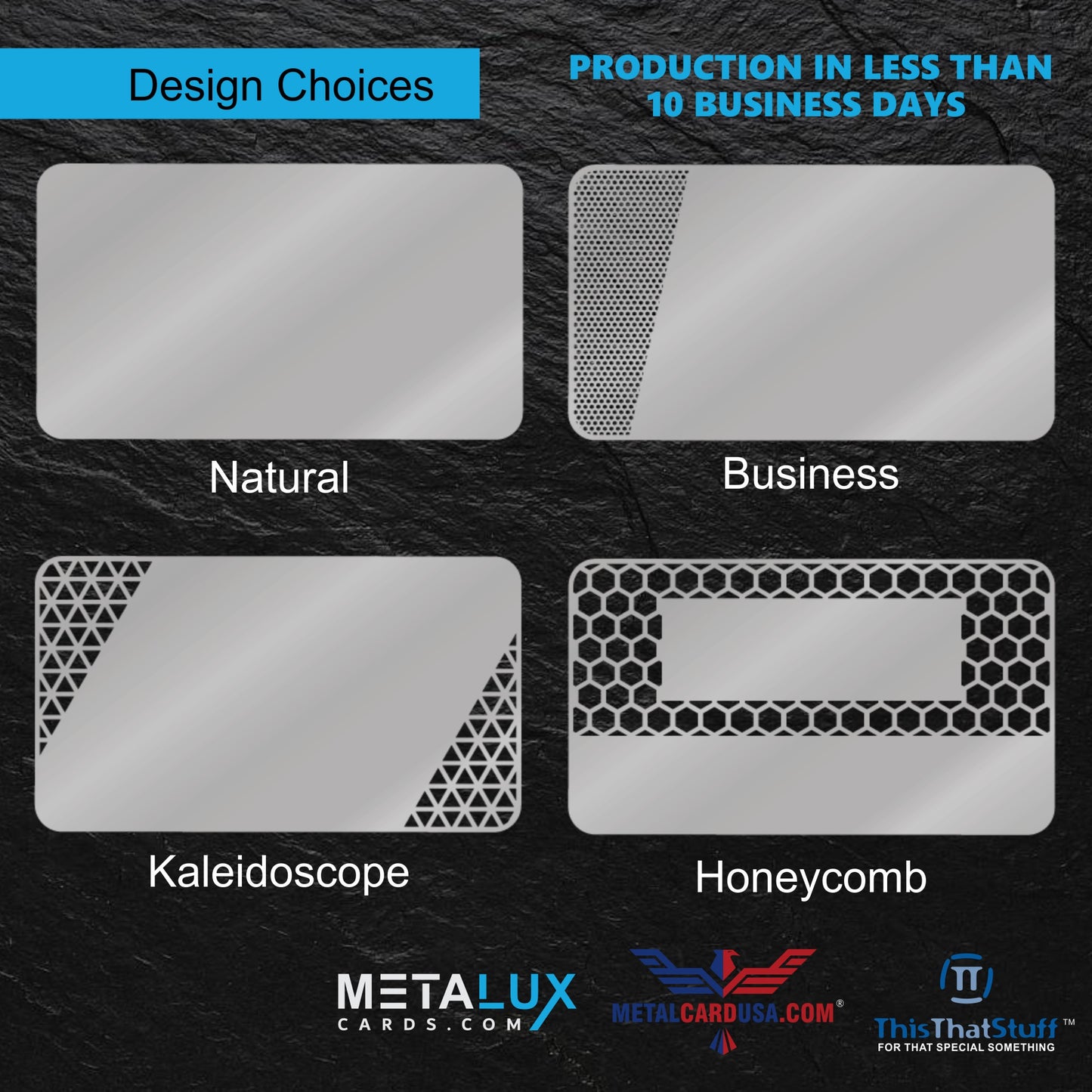 Metalux Express Metal Business Cards | Membership Cards | VIP Cards | Gift Cards | Special Events | Production 10 Business Days