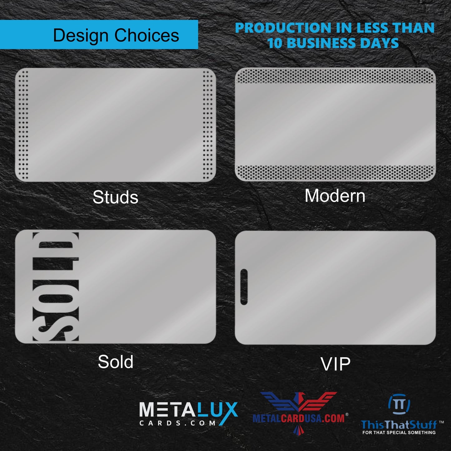 Metalux Express Metal Business Cards | Membership Cards | VIP Cards | Gift Cards | Special Events | Production 10 Business Days