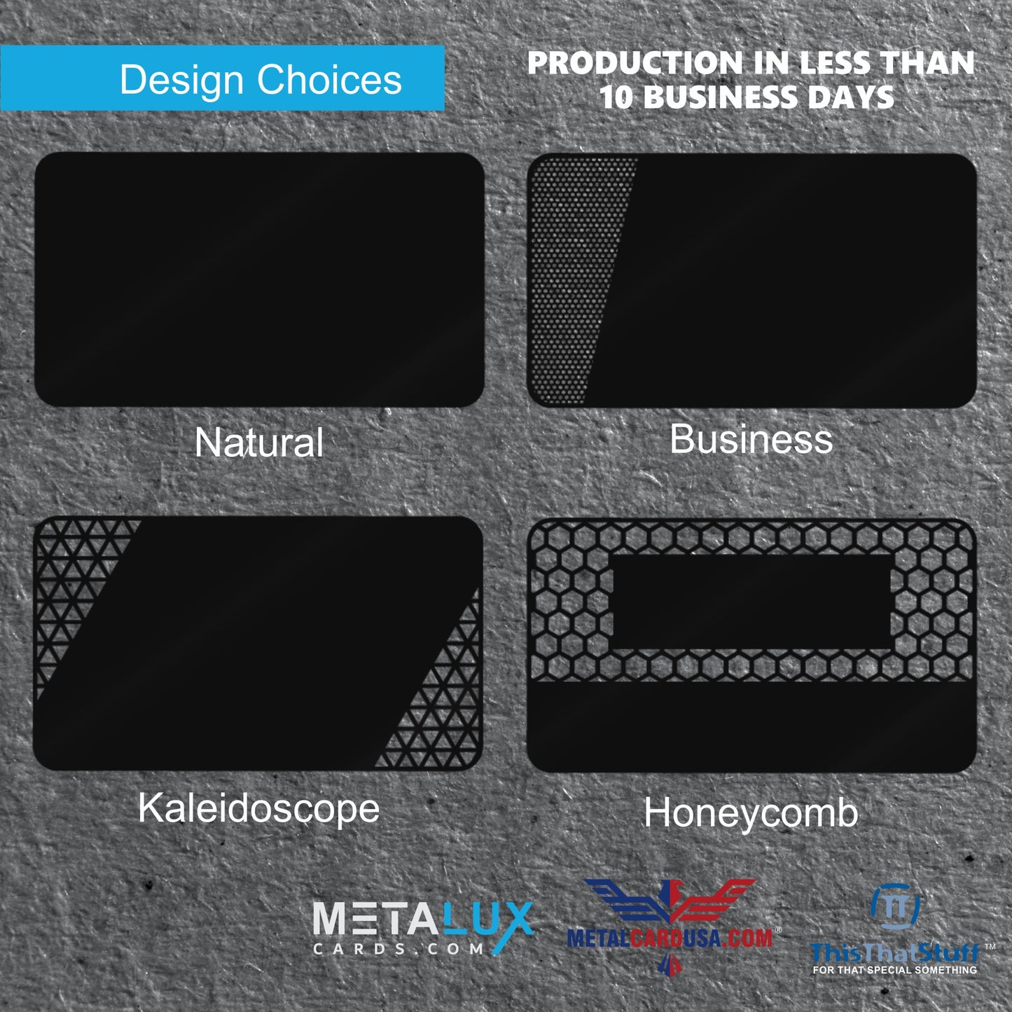 Metalux Express Metal Business Cards | Membership Cards | VIP Cards | Gift Cards | Special Events | Production 10 Business Days