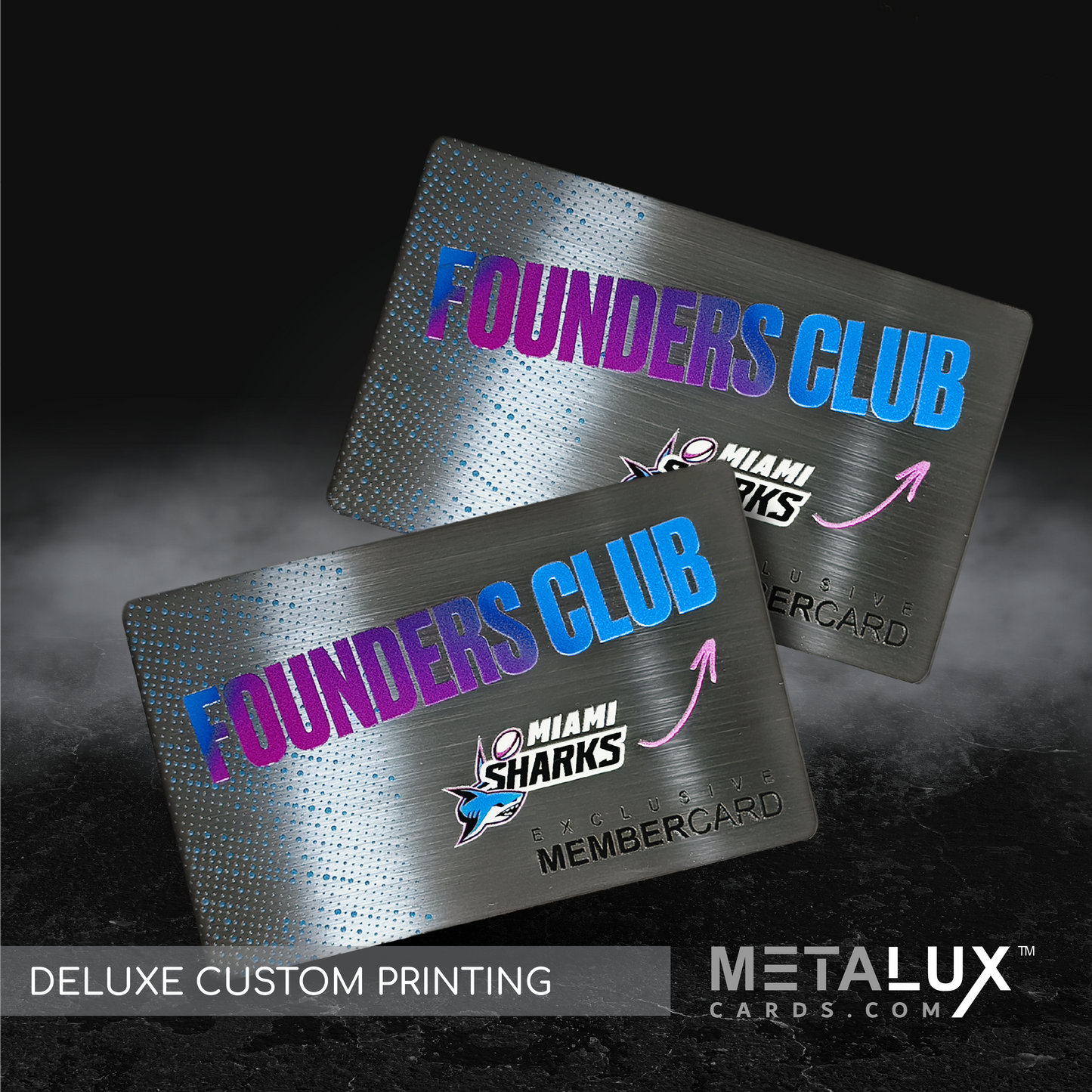 Deluxe Stainless Steel Custom Printed Metalux Series | Membership Cards | Engraved Business Cards | VIP Cards | Gift Cards | Quick Turnaround