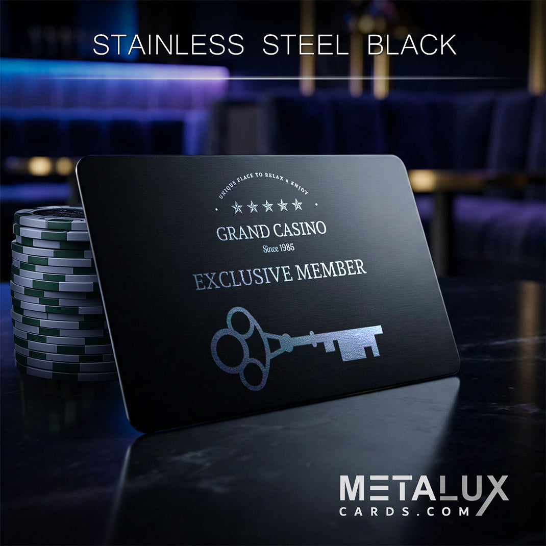 Deluxe Stainless Steel Series | Membership Cards | Engraved Business Cards | VIP Cards | Gift Cards | Quick Turnaround