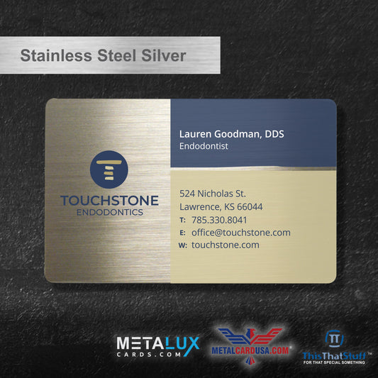Deluxe Stainless Steel Custom Printed Metalux Series | Membership Cards | Engraved Business Cards | VIP Cards | Gift Cards | Quick Turnaround
