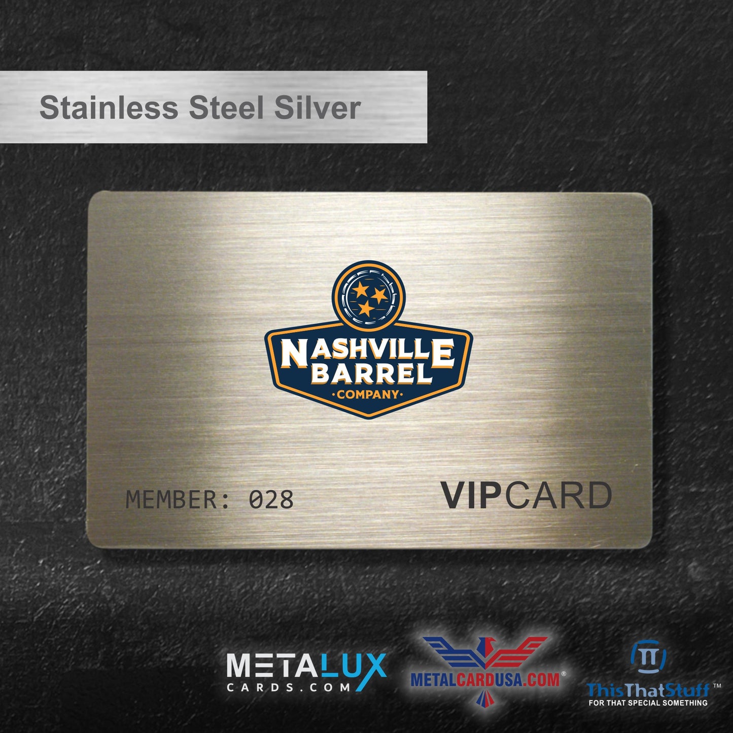 Deluxe Stainless Steel Perma-Etch Metalux Series | Membership Cards | Engraved Business Cards | VIP Cards | Gift Cards | Special Events