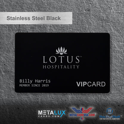 Quality Heavy Stainless Steel Business Cards - Membership - VIP Metal Cards for any event - Inhouse Graphic department