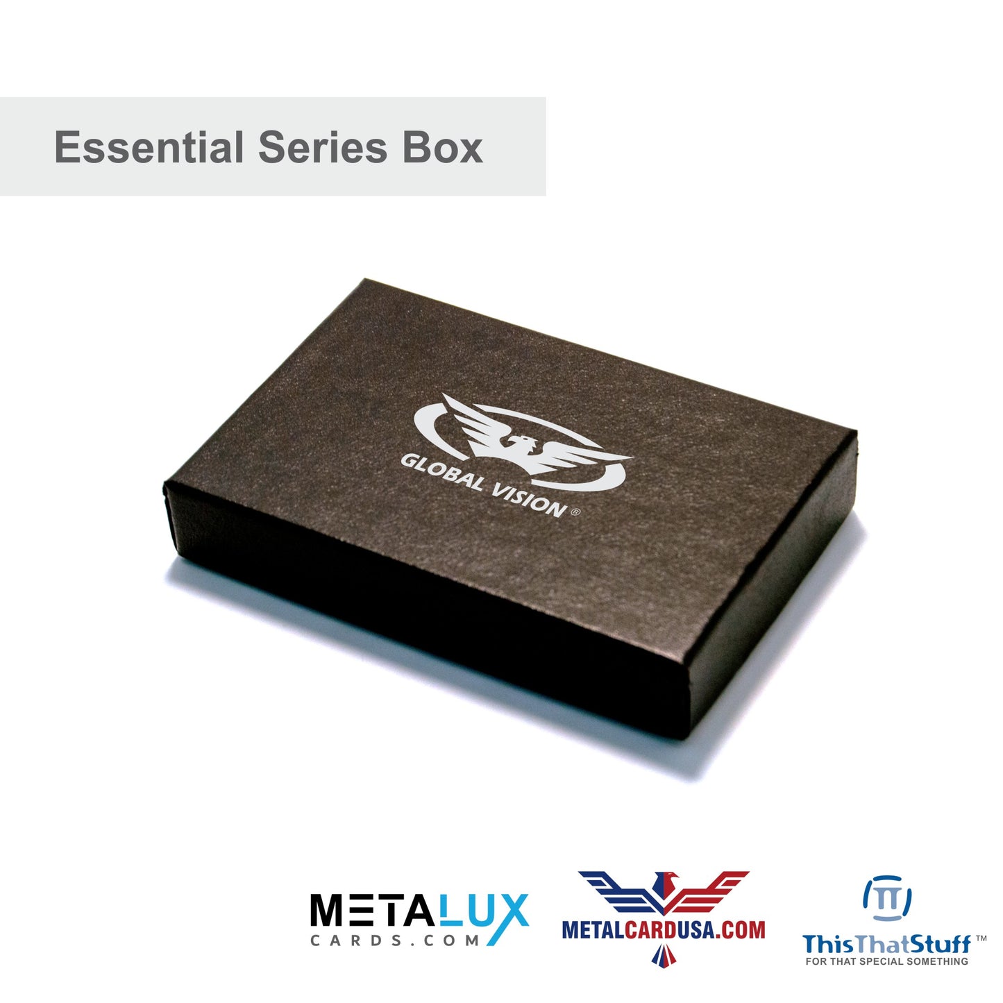 Gift Card Box Essential Series – Holds our high end Metal Cards, can also hold any Credit Card or Gift Card size – Custom Printed Box