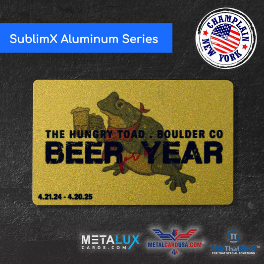 Custom Sublimation Metal Cards | Credit Card Sized | Aluminum for Membership Cards, Business Cards and Invitations | SublimX