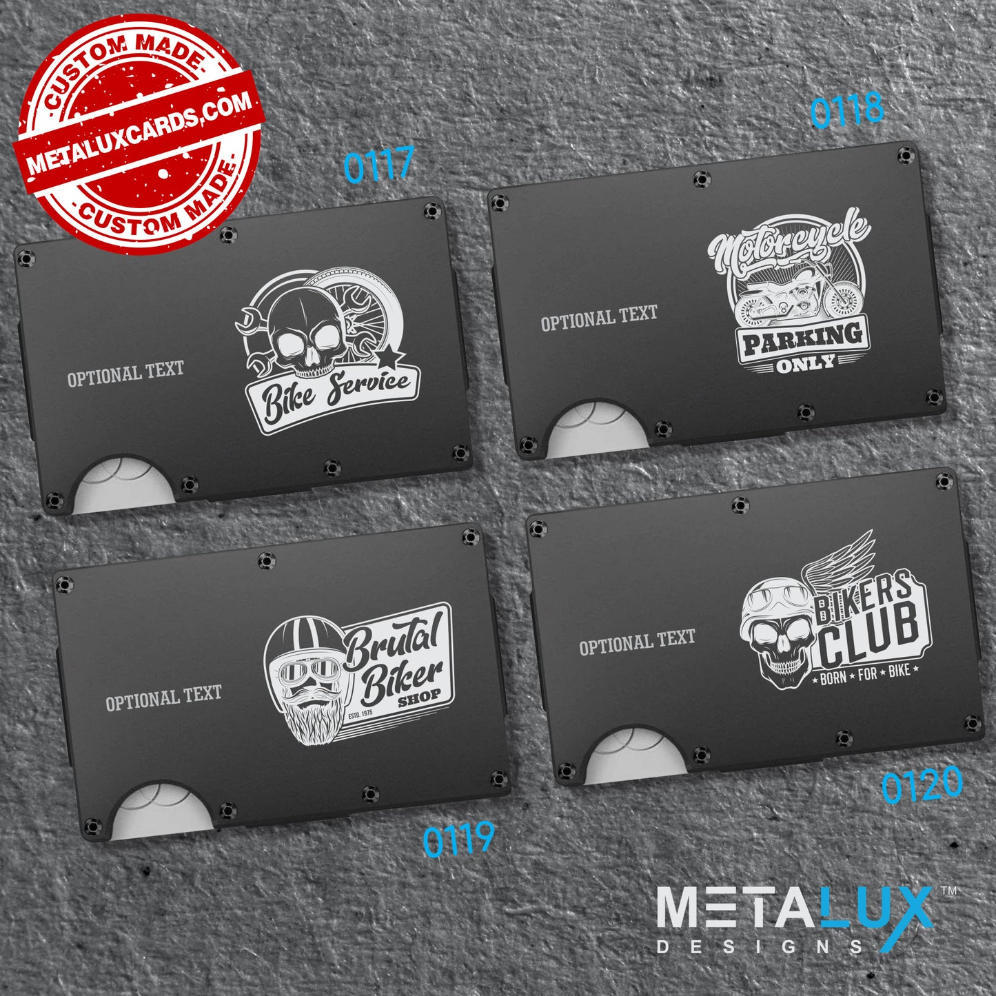 Personalized Custom Wallet - The Wallet Redefined - Aluminum Wallet with Money Clip RFID Secure - Custom Engraved with any Design