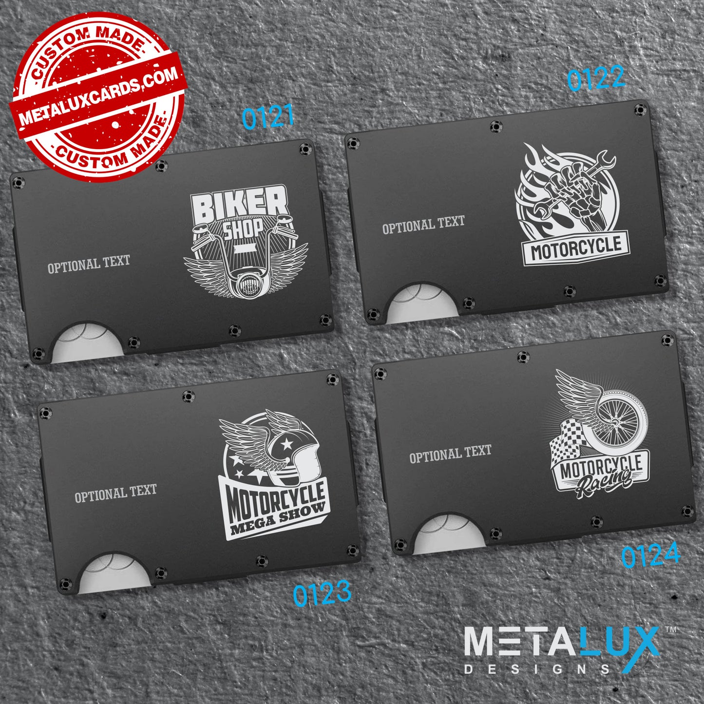 Personalized Custom Wallet - The Wallet Redefined - Aluminum Wallet with Money Clip RFID Secure - Custom Engraved with any Design