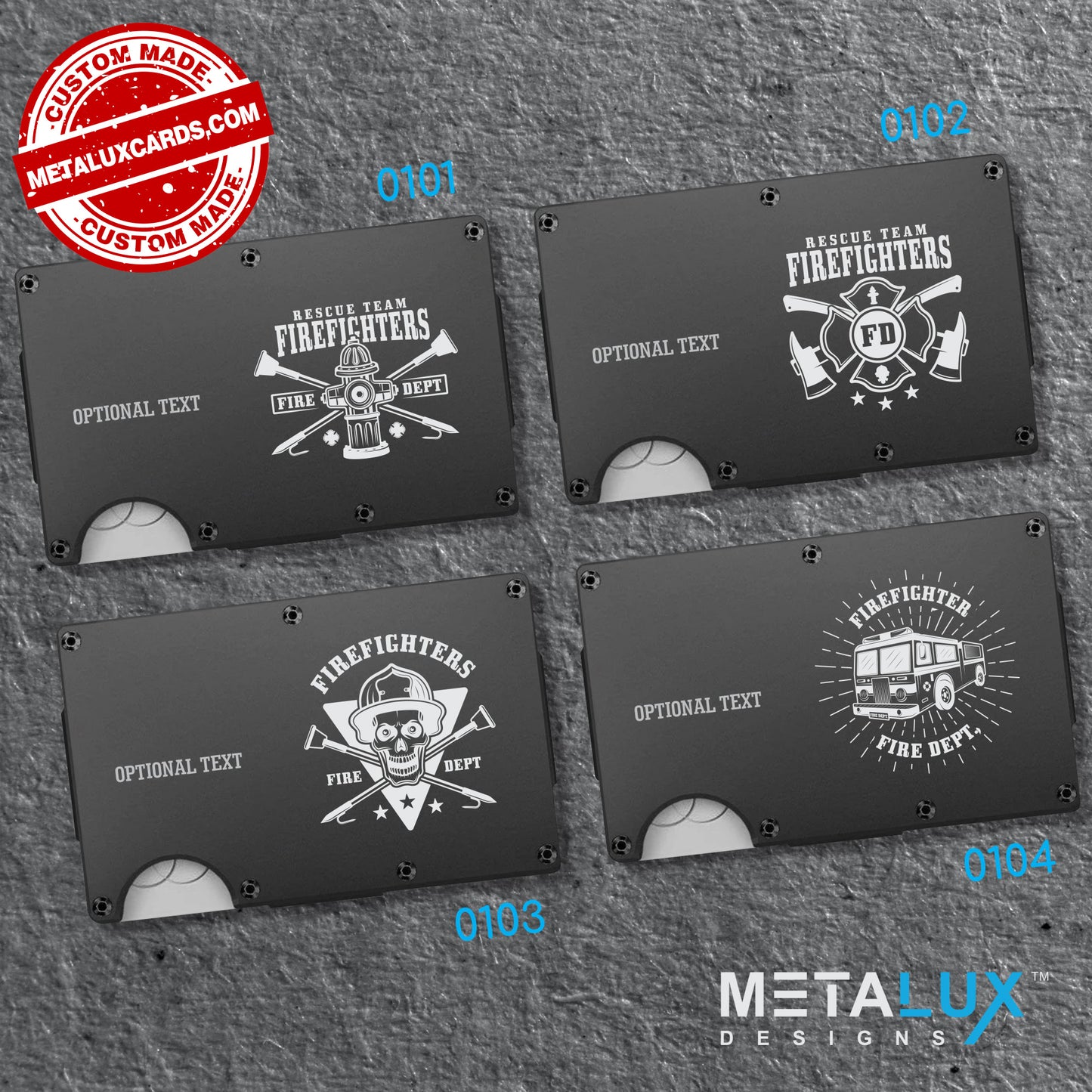 Personalized Custom Wallet - The Wallet Redefined - Aluminum Wallet with Money Clip RFID Secure - Custom Engraved with any Design