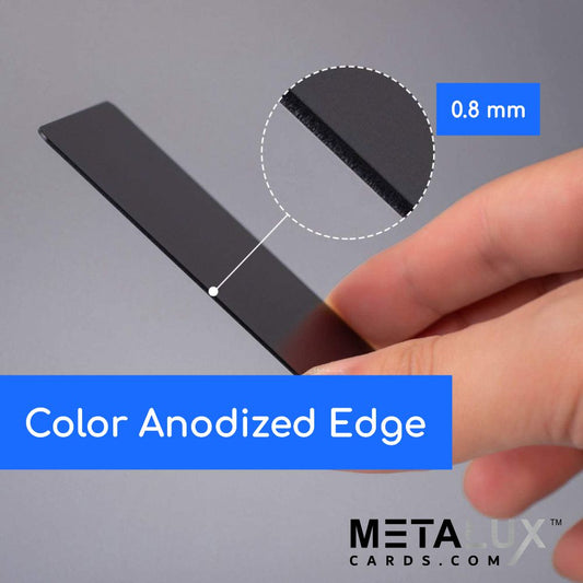 THICK 0.8mm Anodized Aluminum Blanks Credit Card Size | Wholesale Blanks | Individually Packed AluMax Series
