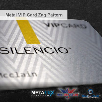 Custom Printed AluSeries Metal Cards | Credit Card Sized | Aluminum for Membership Cards, Business Cards and Invitations