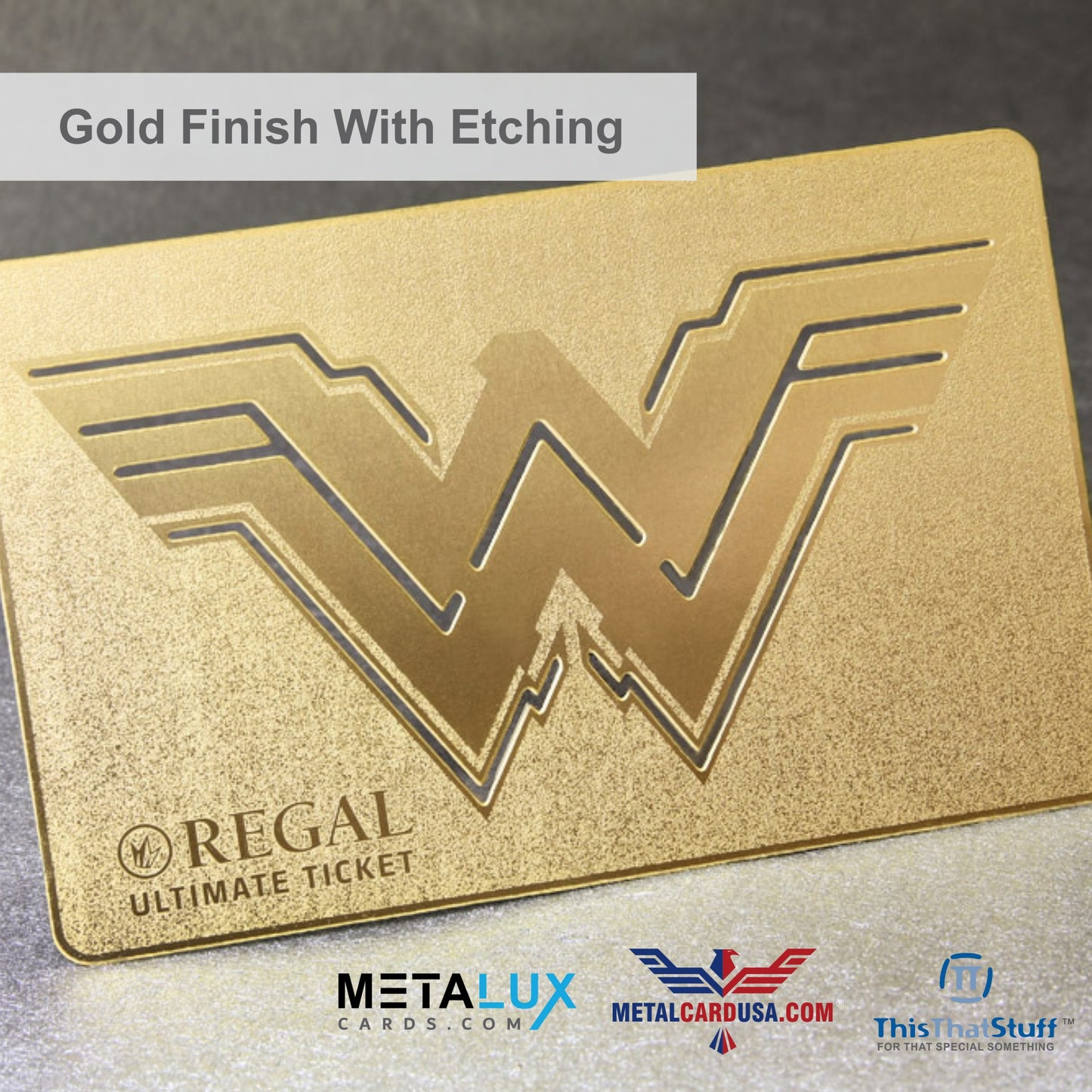 Metalux Gold Finish Metal Business Cards | Membership Cards | VIP Cards | Gift Cards | Special Events