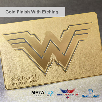 Metalux Gold Finish Metal Business Cards | Membership Cards | VIP Cards | Gift Cards | Special Events