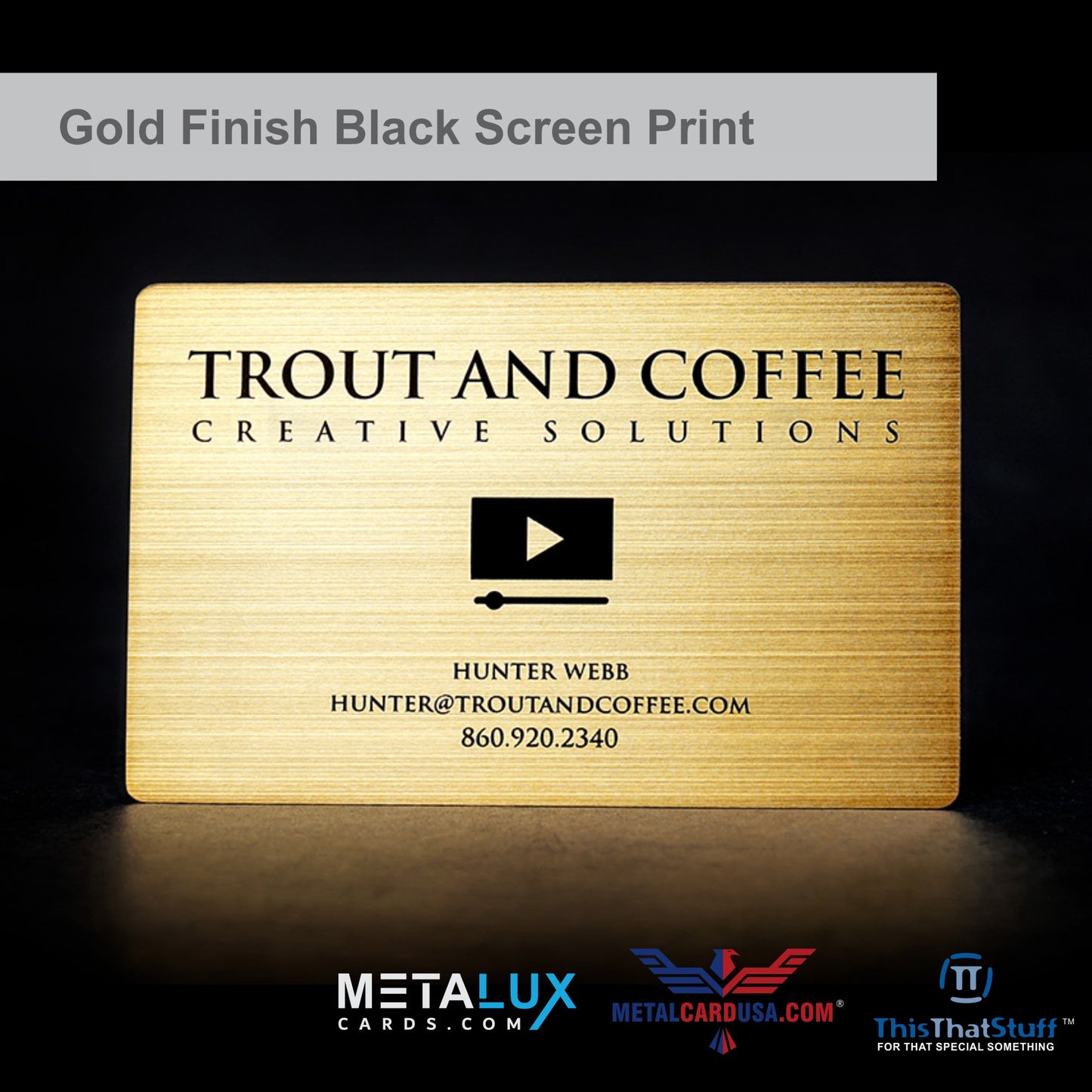 Metalux Gold Finish Metal Business Cards | Membership Cards | VIP Cards | Gift Cards | Special Events