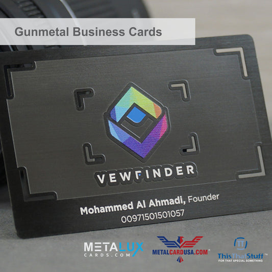 Metalux Gunmetal Business Cards | Membership Cards | VIP Cards | Gift Cards | Special Events