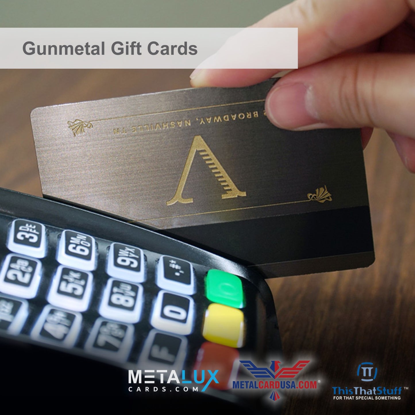 Metalux Gunmetal Business Cards | Membership Cards | VIP Cards | Gift Cards | Special Events