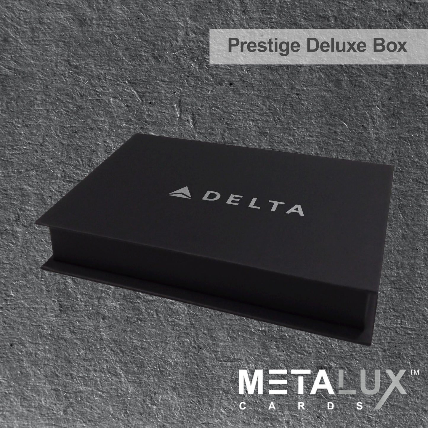 PRESTIGE Deluxe Magnetic Card Holder Box – Custom Printed Card Box with Exquisite Matte Laminated Sleeve and Velvet Interior