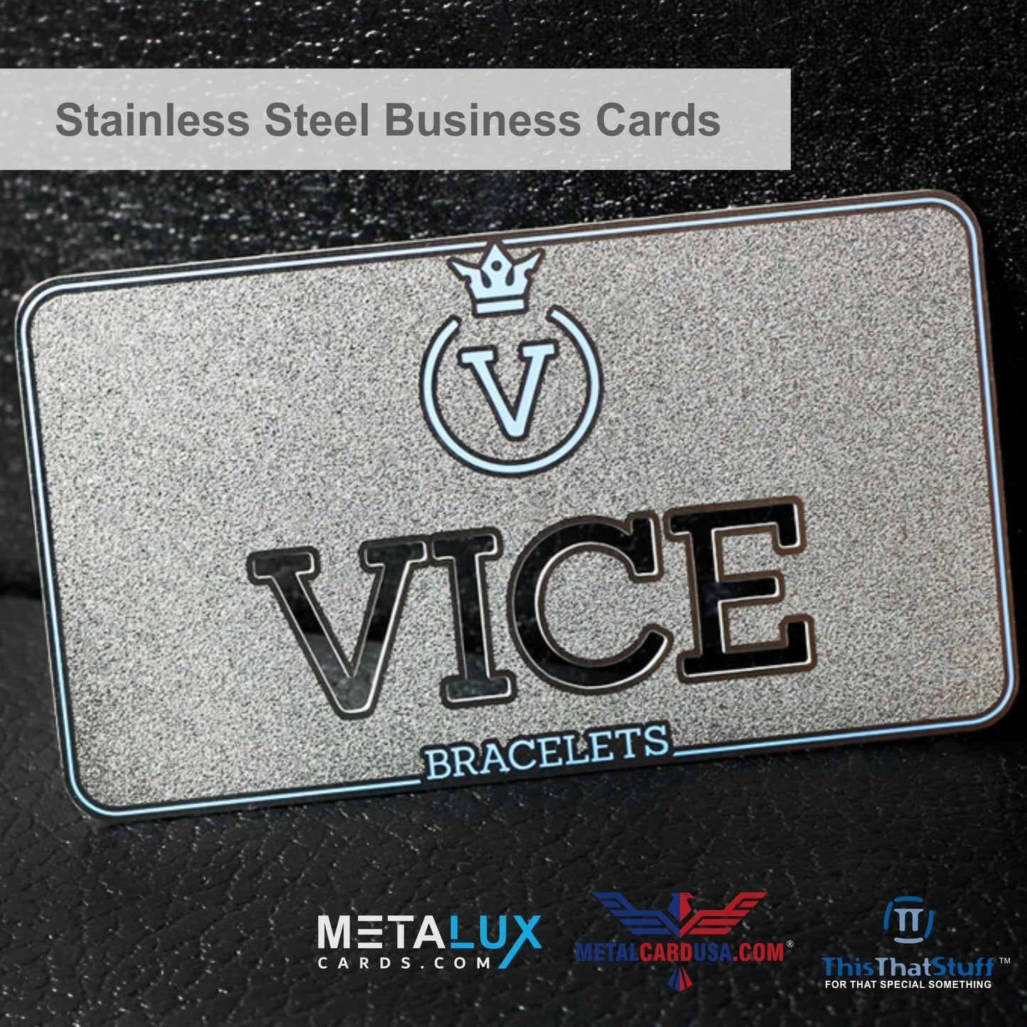 Metalux Stainless Steel Business Cards | Multi Color Print | Membership Cards | VIP Cards | Gift Cards | Special Events