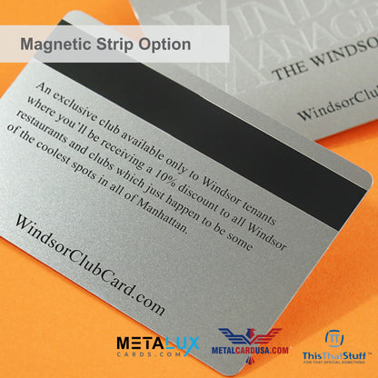 Metalux Stainless Steel Business Cards | Membership Cards | VIP Cards | Gift Cards | Special Events