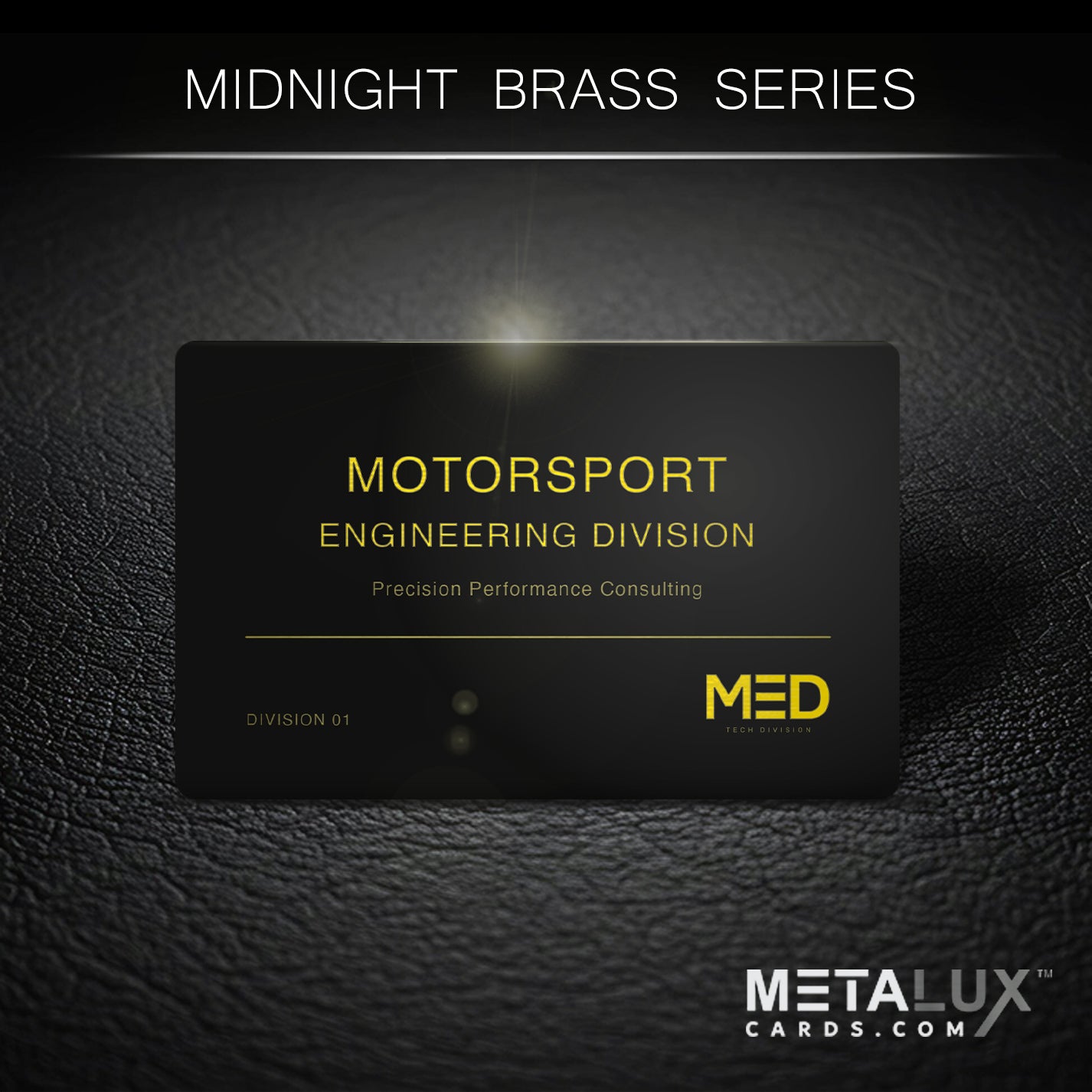 Deluxe Midnight Brass Metalux Card Series | Membership Cards | Engraved Business Cards | VIP Cards | Gift Cards | Quick Turnaround