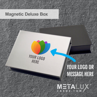 Bulk Order - Deluxe Monaco Magnetic Boxes Card Holder – Holds our high end Metal Cards – For Custom Printing
