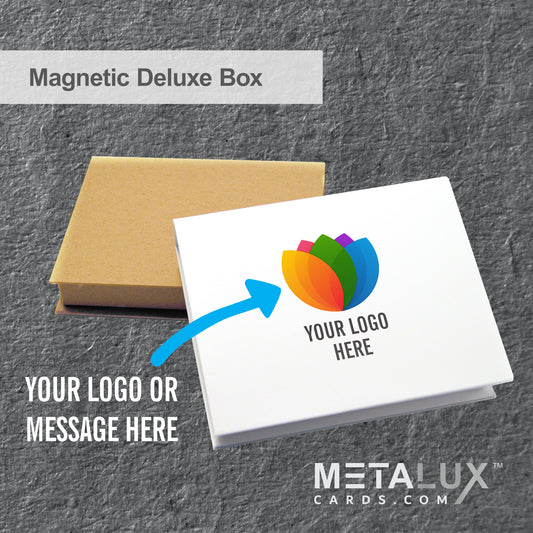 Bulk Order - Deluxe Monaco Magnetic Boxes Card Holder – Holds our high end Metal Cards – For Custom Printing