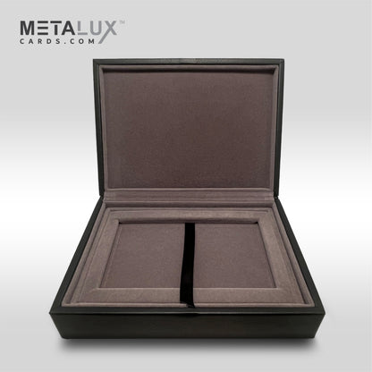SIGNATURE Series Deluxe PSA Card Display Box – Magnetic Cover – Premium Leather Finish – Luxurious Velour Interior – Designed for PSA Graded Cards