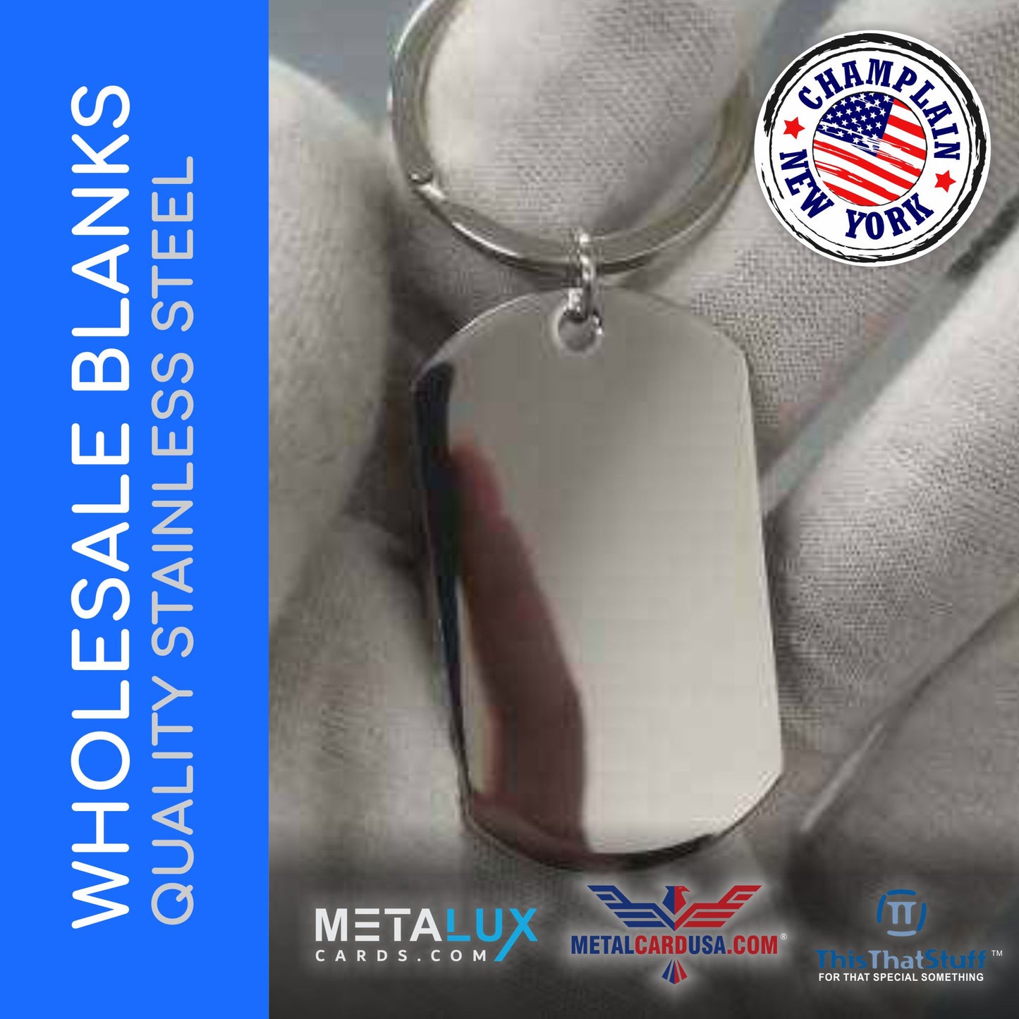 Stainless Steel Quality Thick Keychain blanks (Wholesale Blanks)