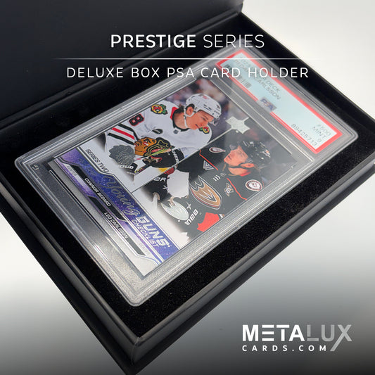 PSA Prestige Slab Deluxe Magnetic Box - Custom Printed or Blank - Exquisite Collector Storage Box - Can hold Mag Pro and CGC Slabs