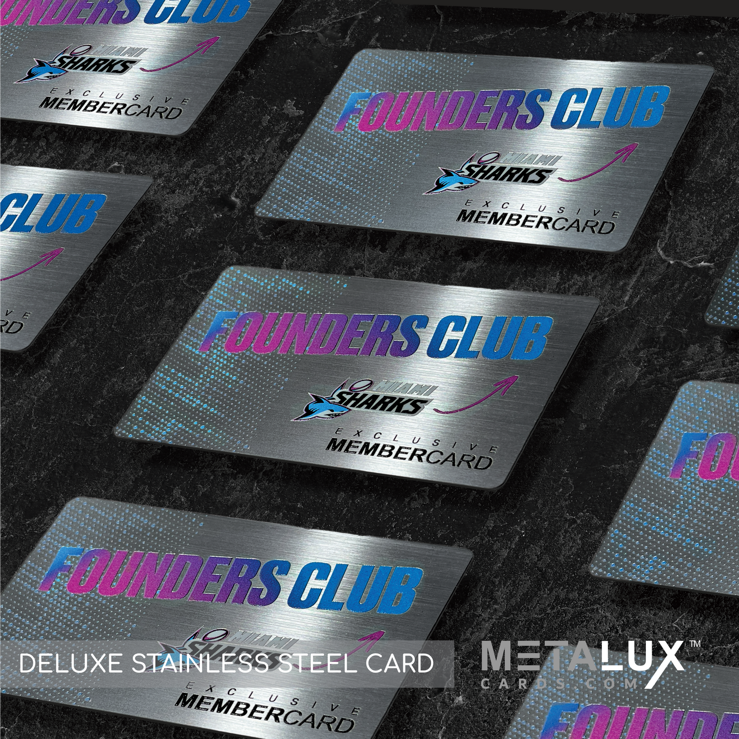 Deluxe Stainless Steel Custom Printed Metalux Series | Membership Cards | Engraved Business Cards | VIP Cards | Gift Cards | Quick Turnaround
