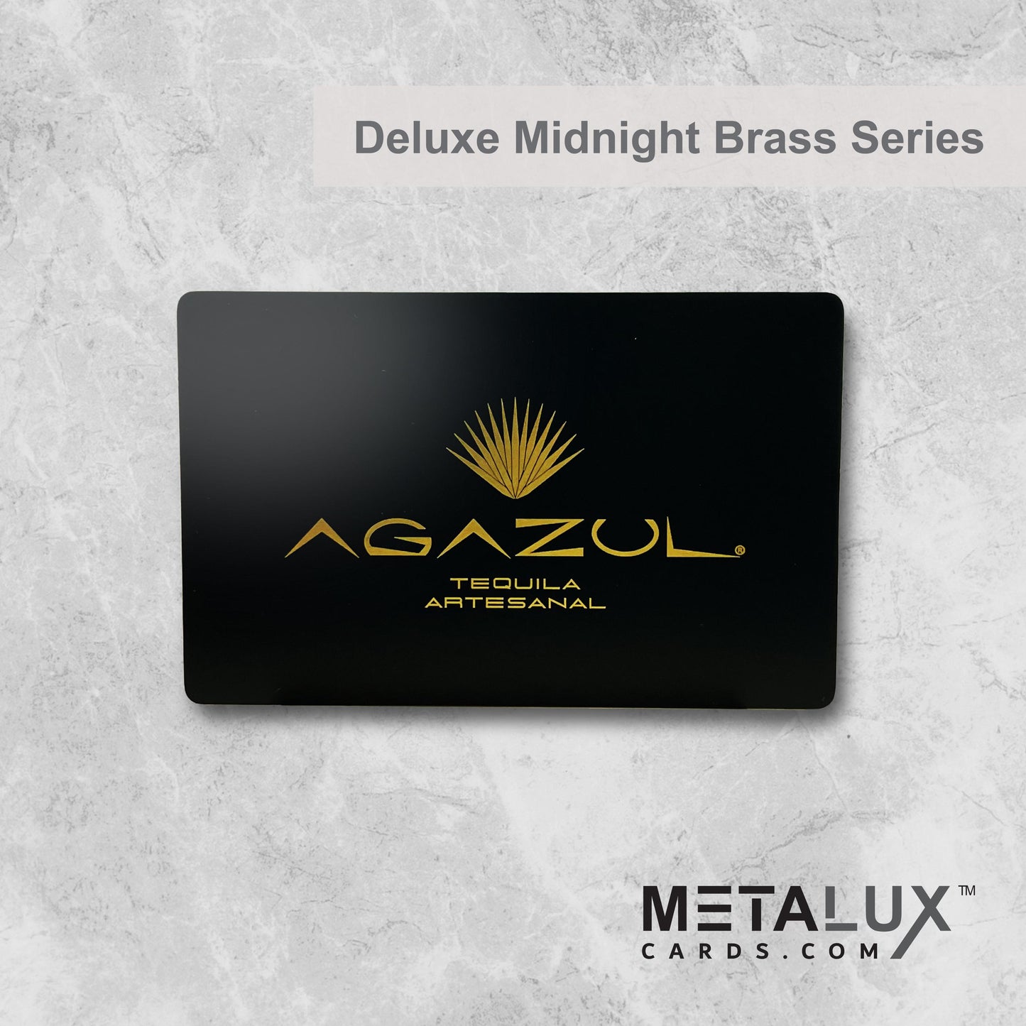 Deluxe Midnight Brass Metalux Card Series | Membership Cards | Engraved Business Cards | VIP Cards | Gift Cards | Quick Turnaround